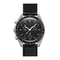 Chronograph 42 – Black Dial | Matte Grey Case & Black Fabric Strap & Tachymeter Bezel